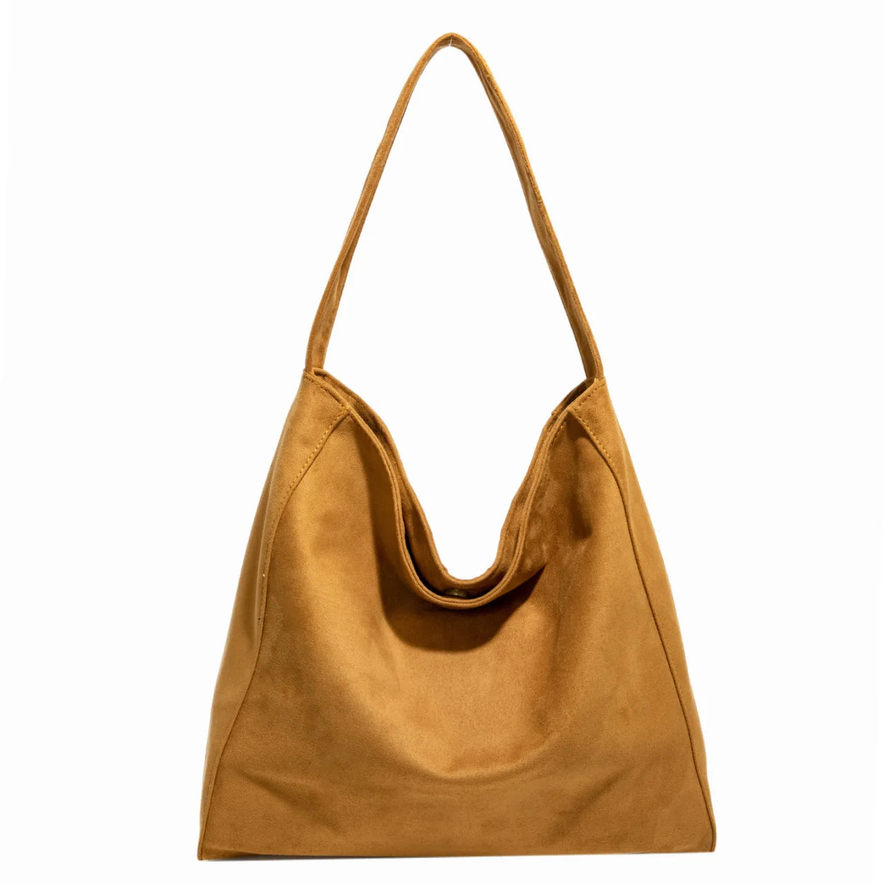 Single-shoulder Bag Women's Casual Plain Color Shoulder to Hand Carry Fashionable and Versatile Canvas Bag