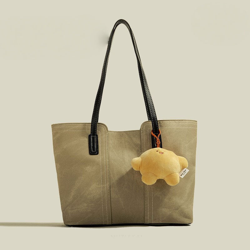 Fashion Trendy Women's Shoulder Bag Simple Versatile Small Handbag Popular Soft Leather Tote Bag for Ladies