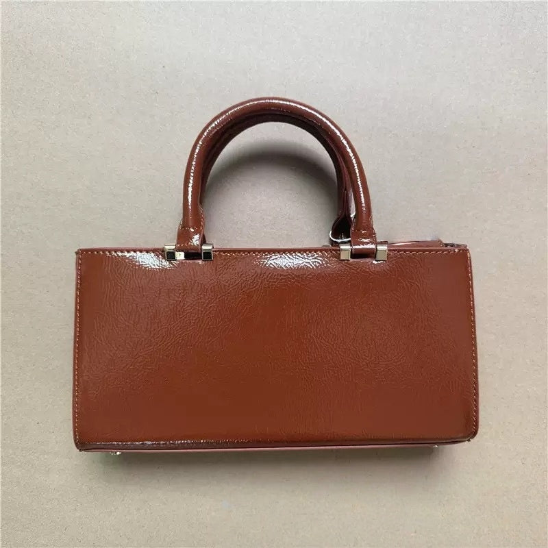 Design Women's Luxury Handbag Patent Leather Fashion Shoulder Bag PU Leather Ladies Crossbody Bag