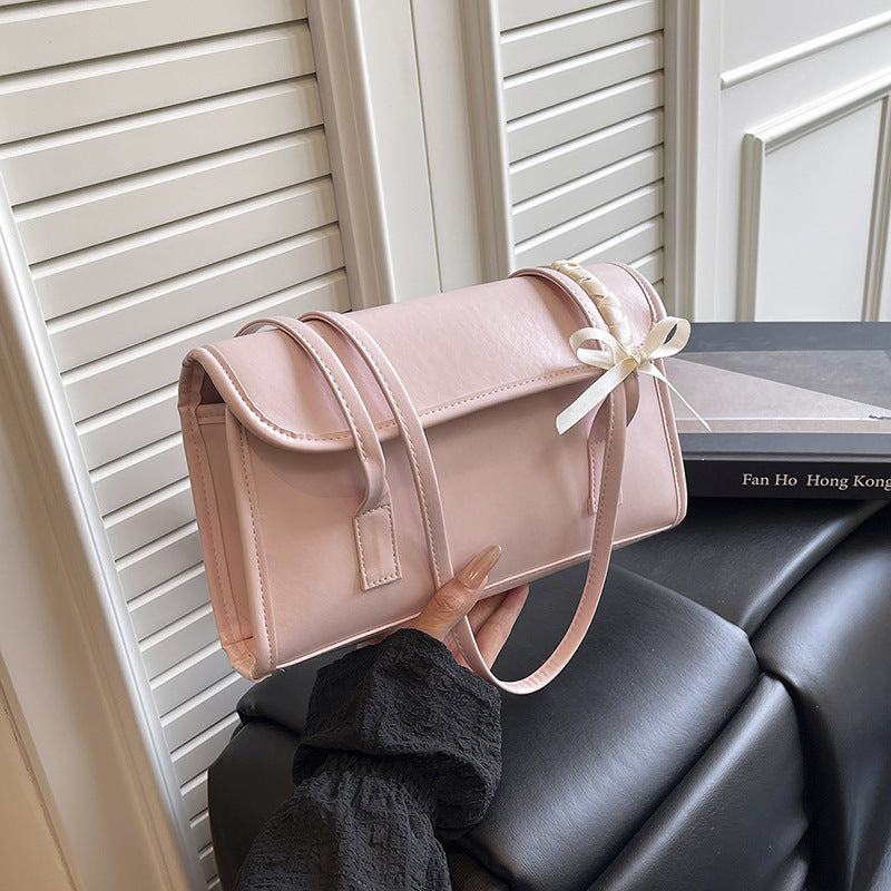 Korean Style Elegant Shoulder Bag Premium PU Leather Handbag Fashion Designer Tote for Ladies