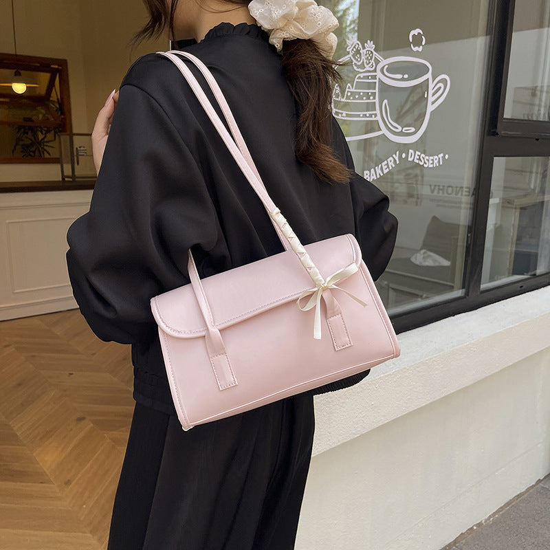 Korean Style Elegant Shoulder Bag Premium PU Leather Handbag Fashion Designer Tote for Ladies