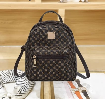 Mini PU Leather Women Backpack Lightweight Small School Bag Fashion Shoulder Bag for Girls