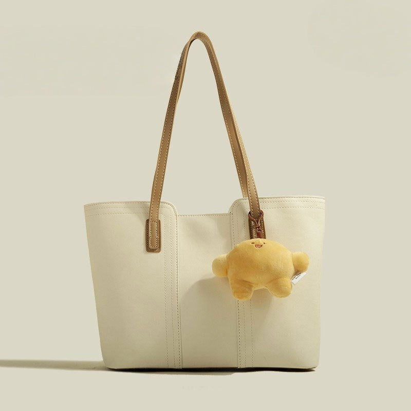 Fashion Trendy Women's Shoulder Bag Simple Versatile Small Handbag Popular Soft Leather Tote Bag for Ladies