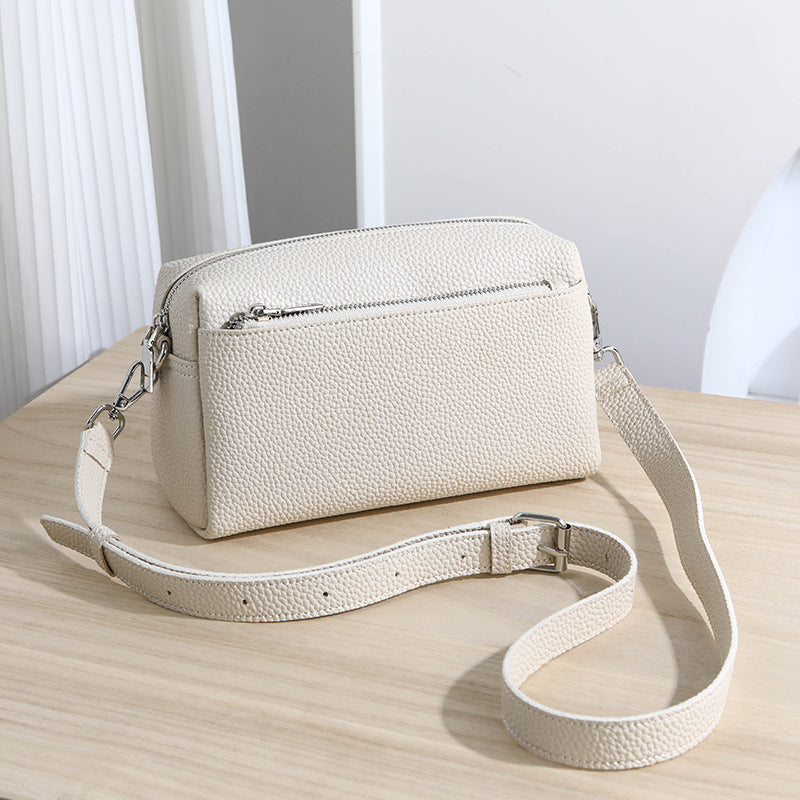 Summer Women's  Small Square Crossbody Bag Large Capacity Shoulder Bag Polyester Lining