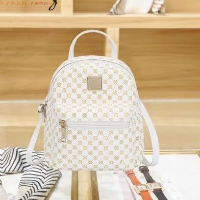 Mini PU Leather Women Backpack Lightweight Small School Bag Fashion Shoulder Bag for Girls