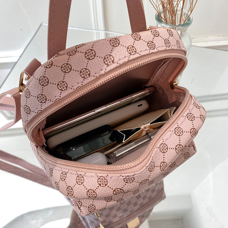 Mini PU Leather Women Backpack Lightweight Small School Bag Fashion Shoulder Bag for Girls