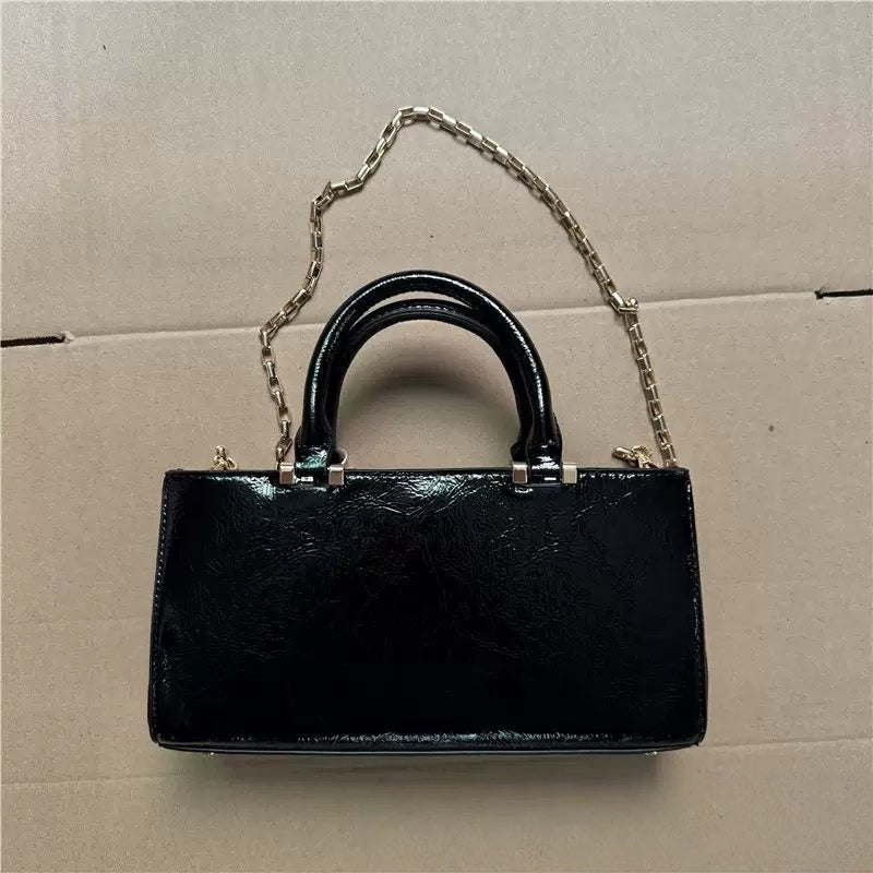 Design Women's Luxury Handbag Patent Leather Fashion Shoulder Bag PU Leather Ladies Crossbody Bag