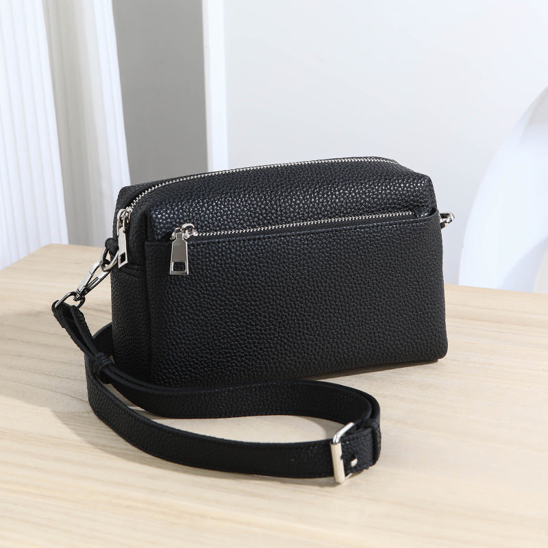 Summer Women's  Small Square Crossbody Bag Large Capacity Shoulder Bag Polyester Lining