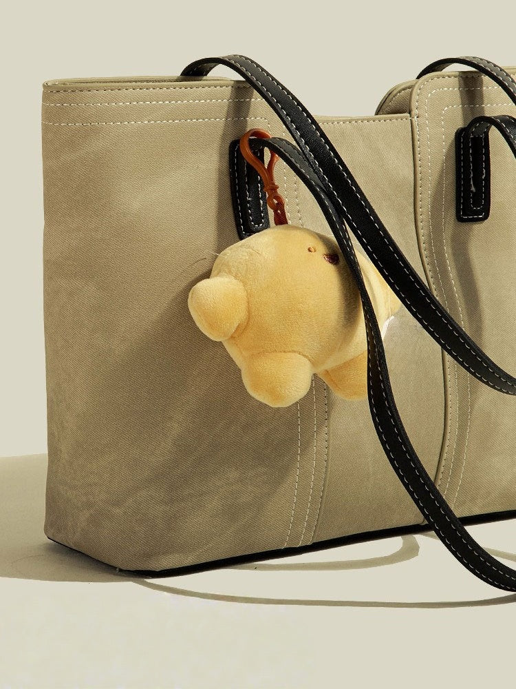 Fashion Trendy Women's Shoulder Bag Simple Versatile Small Handbag Popular Soft Leather Tote Bag for Ladies